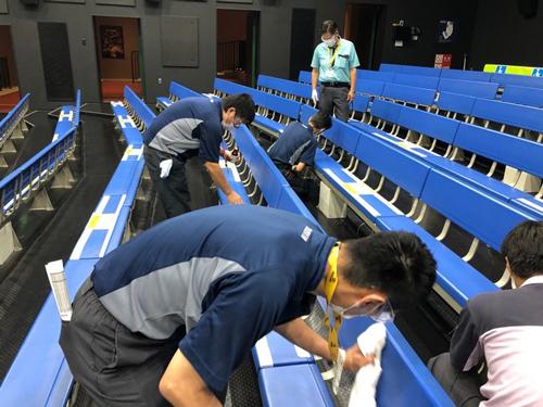 「室内抗菌加工サービス」の様子